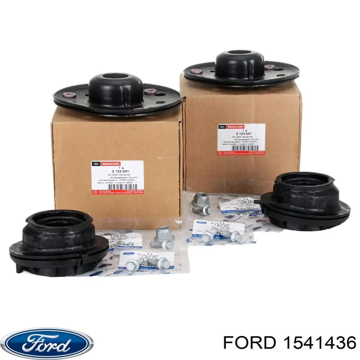Проставка (резиновое кольцо) пружины передней, нижняя Ford 1541436