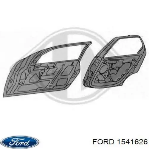 1368700 Ford porta traseira esquerda