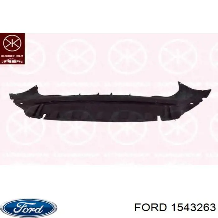 Спойлер переднего бампера 1543263 Ford