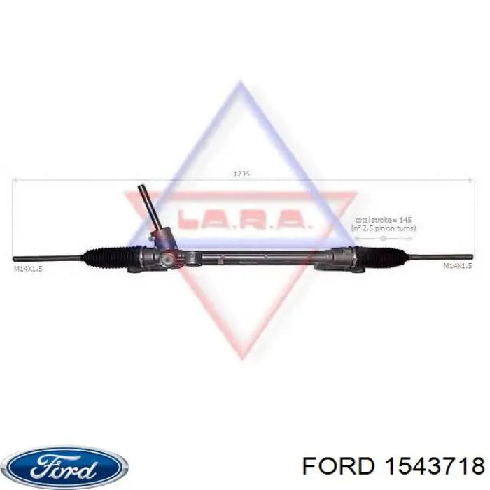Compre 1543718 Ford Cremalheira da direção