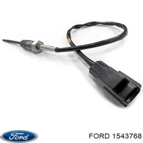 Sensor de temperatura dos gases de escape (GE), no catalisador para Ford Fiesta (CB1)