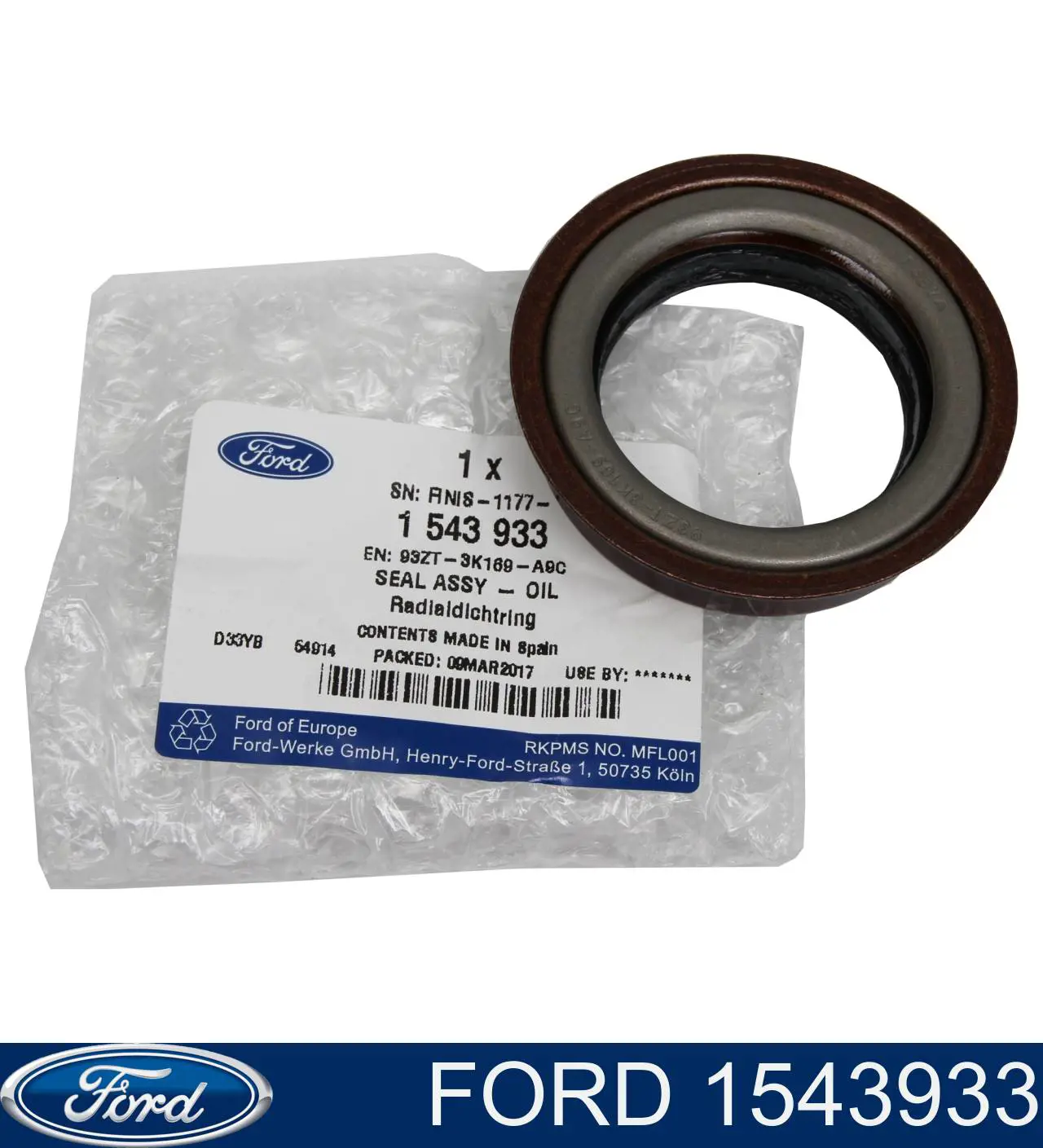 Сальник полуоси переднего моста, левой Ford 1543933 цена, от 17.32 USD