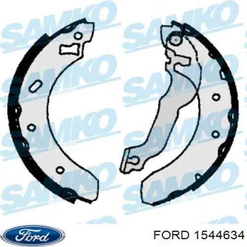 Купить 1544634 Ford Задние барабанные тормозные колодки