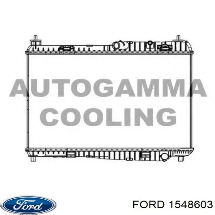 Радиатор охлаждения двигателя Ford 1548603 цена, от 65.16 USD