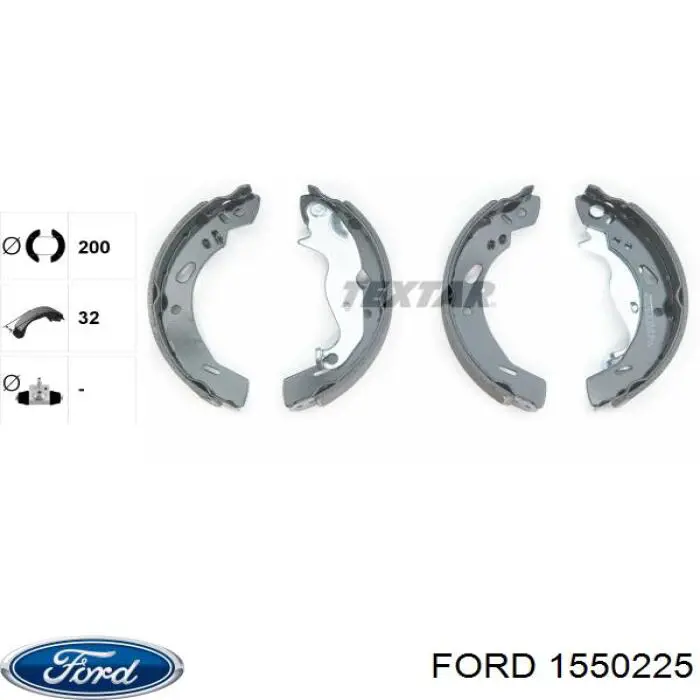 Тормоза рабочие задние ножные и тормозные барабаны Ford 1550225 цена, от 26.22 USD