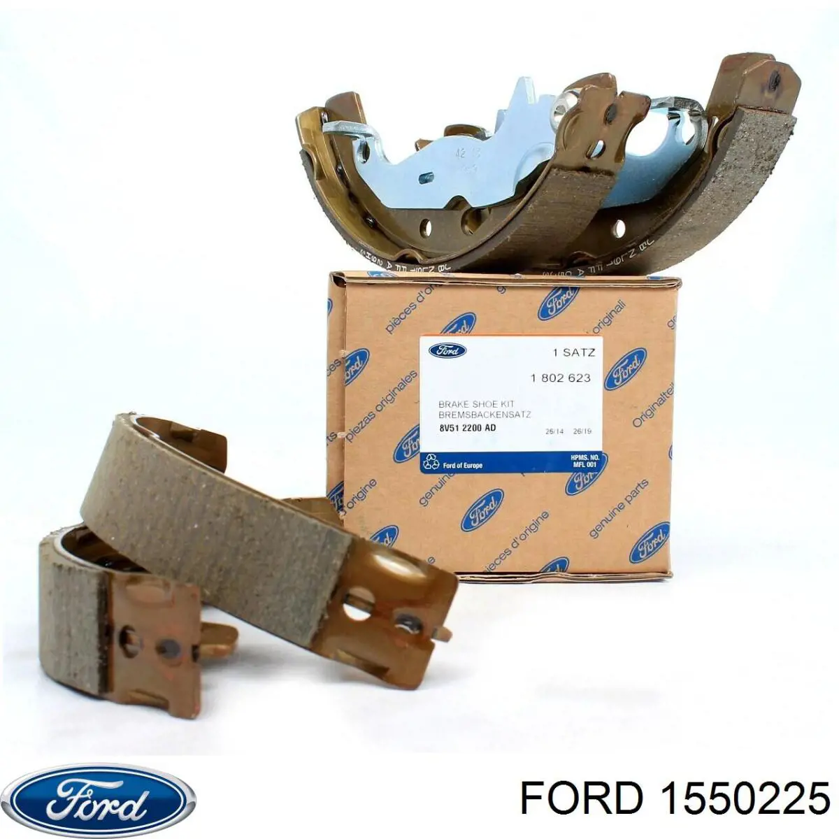Задние барабанные колодки 1550225 Ford