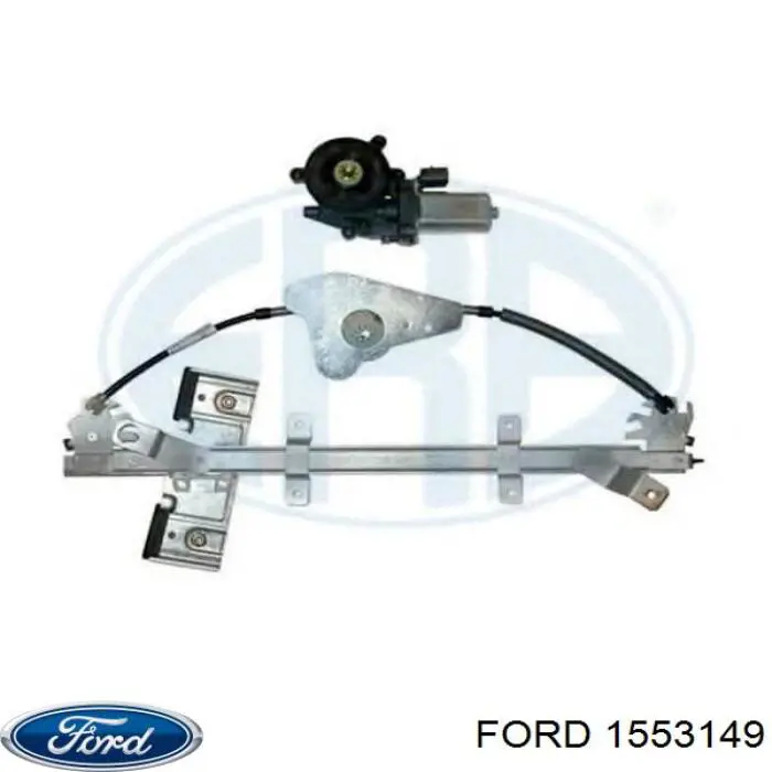 1553149 Ford mecanismo de acionamento de vidro da porta dianteira esquerda