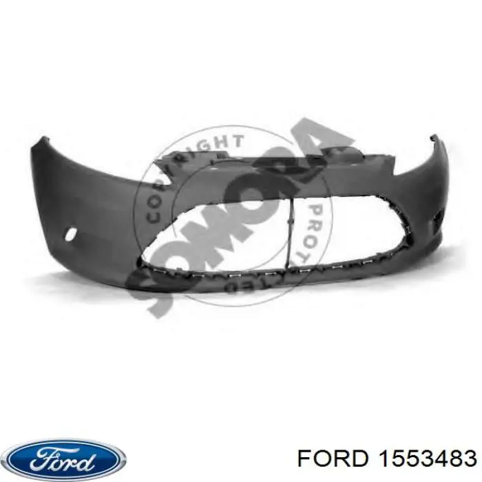 Передний бампер 1553483 Ford