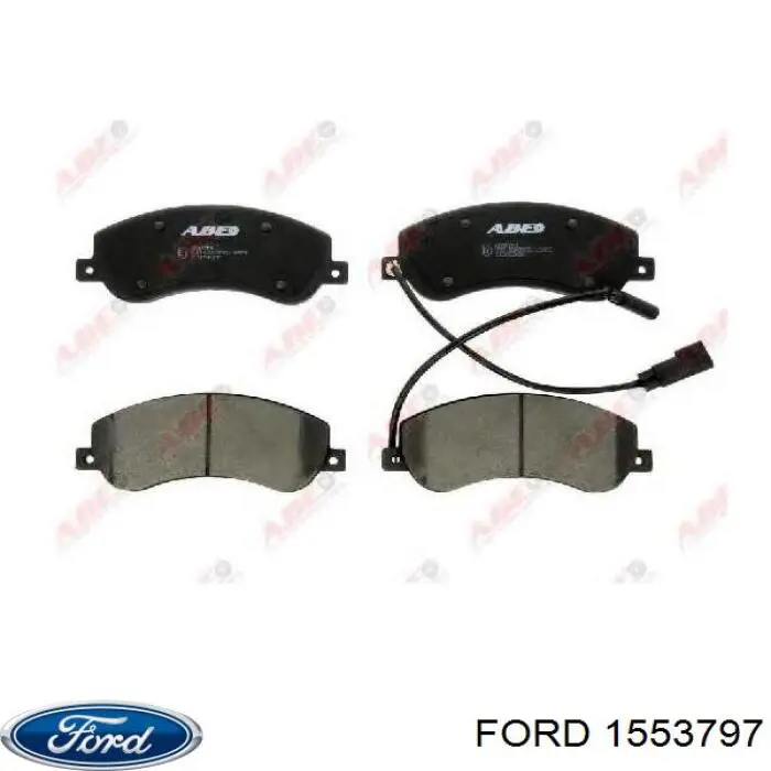 1553797 Ford колодки тормозные передние дисковые