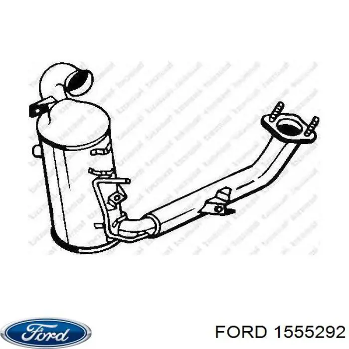 Купить 1555292 Ford Преобразователь отработавших газов