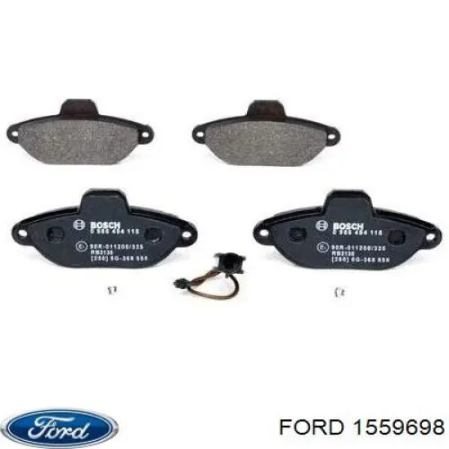 Передние тормозные колодки 1559698 Ford