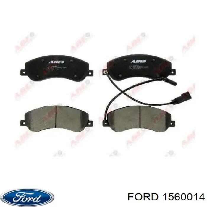 1560014 Ford колодки тормозные передние дисковые