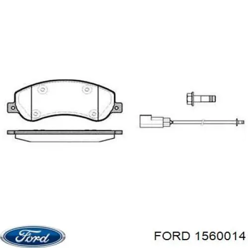 Передние тормозные колодки 1560014 Ford