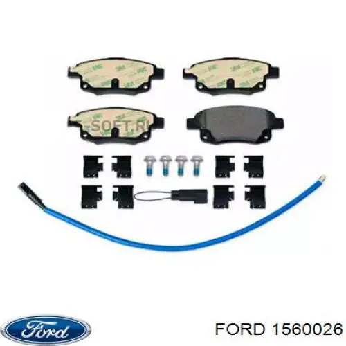 1560026 Ford Колодки тормозные дисковые комплект