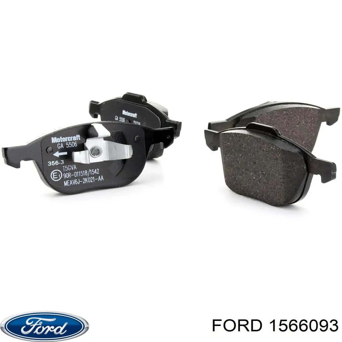 Передние тормозные колодки 1566093 Ford