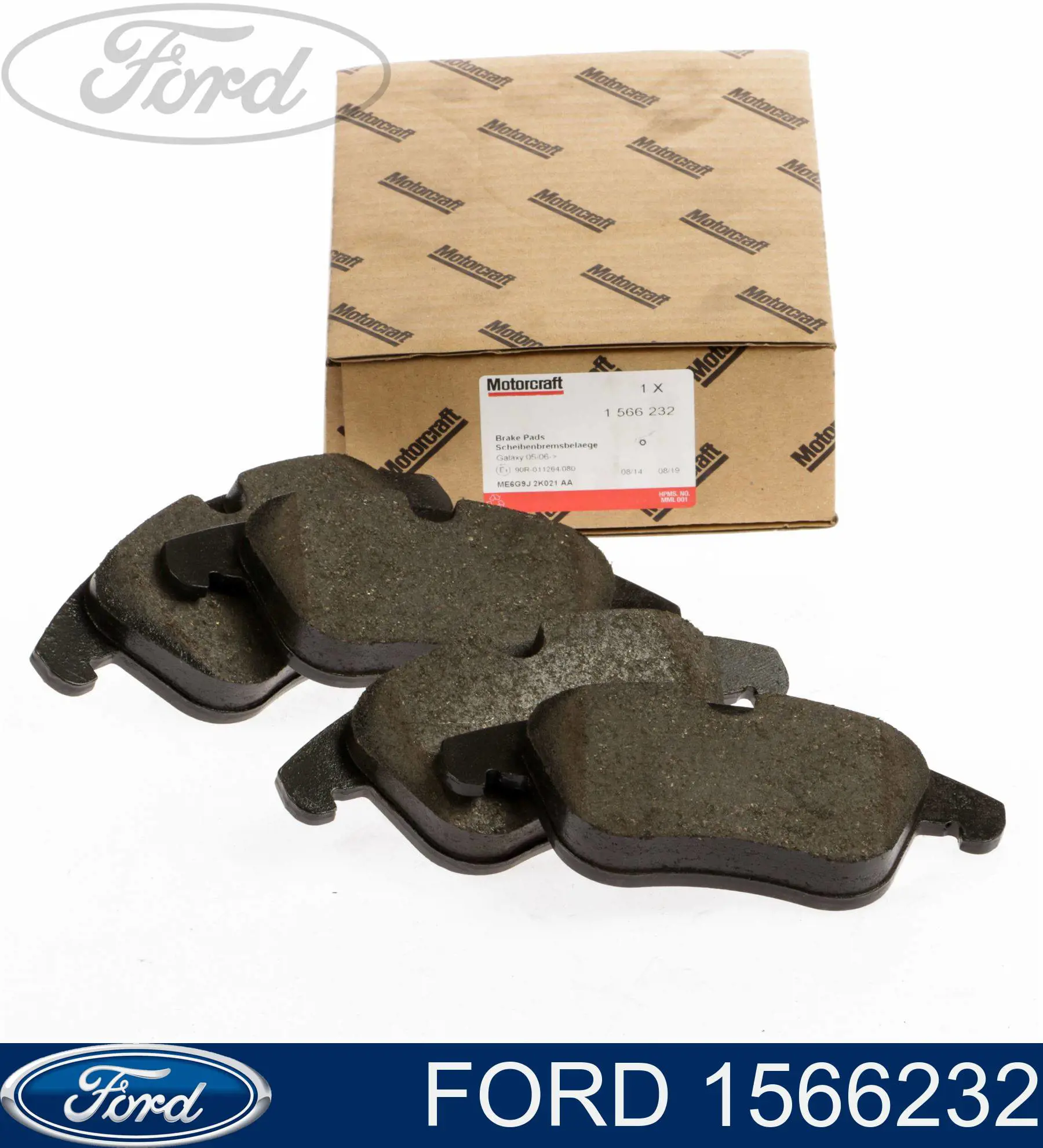 1566232 Ford колодки тормозные передние дисковые