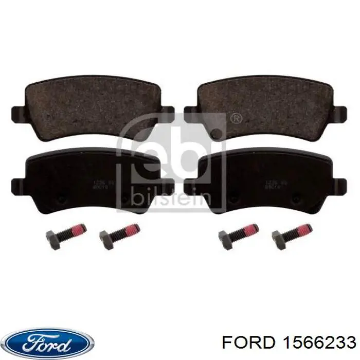 Купить 1566233 Ford Колодки тормозные задние, дисковые