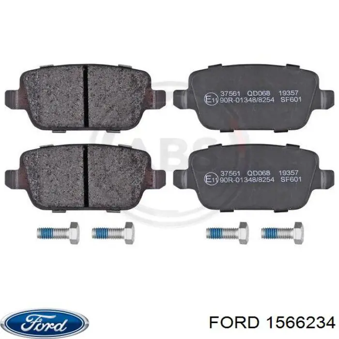 1566234 Ford Колодки тормозные дисковые комплект