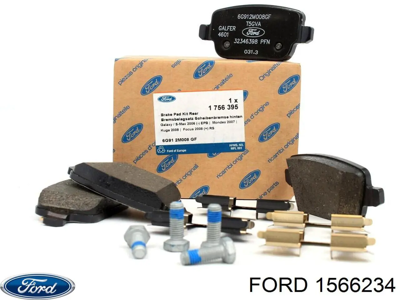 Задние дисковые колодки Ford 1566234