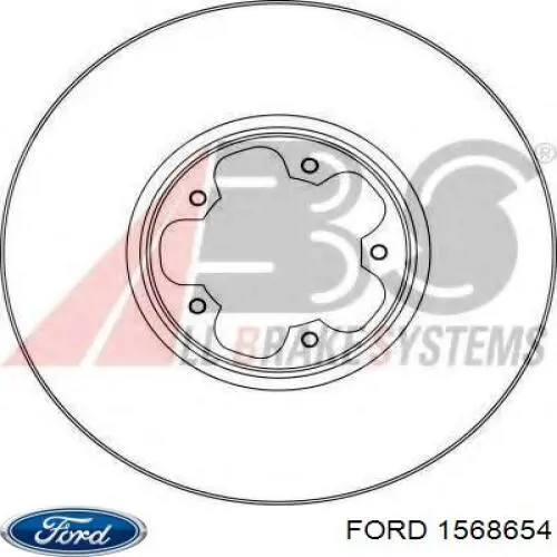 Передние тормозные диски 1568654 Ford