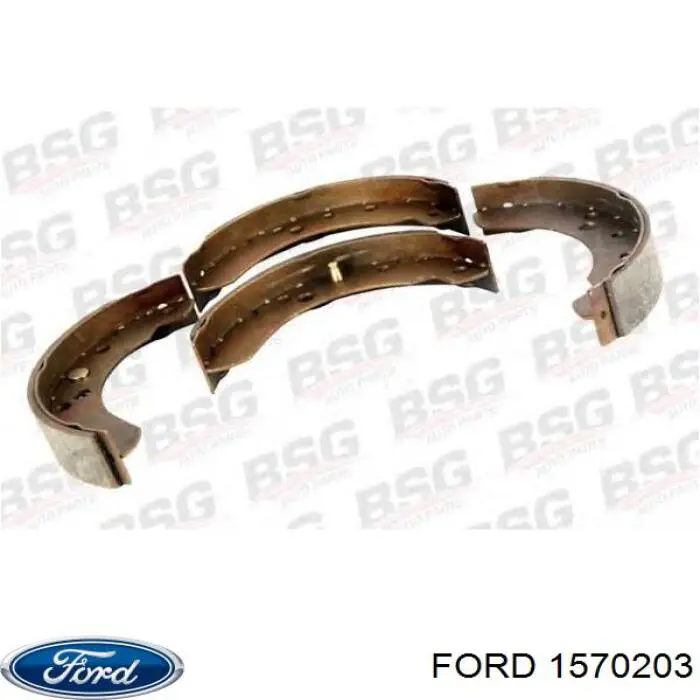 Купить 1570203 Ford Задние барабанные тормозные колодки
