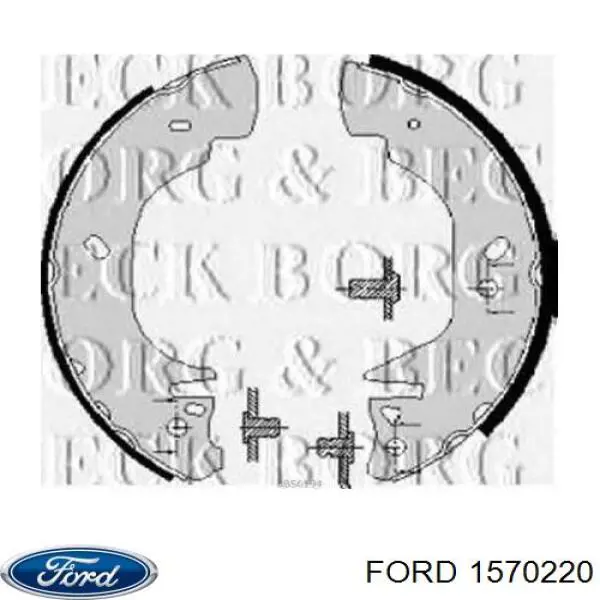 Купить 1570220 Ford Задние барабанные тормозные колодки