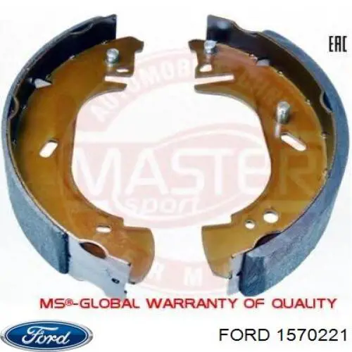 Задние барабанные колодки 1570221 Ford