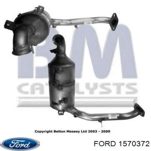 Каталитический нейтрализатор отработавших газов Ford 1570372 цена, от 348.13 USD