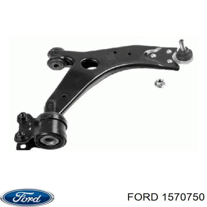 1570750 Ford braço oscilante inferior direito de suspensão dianteira
