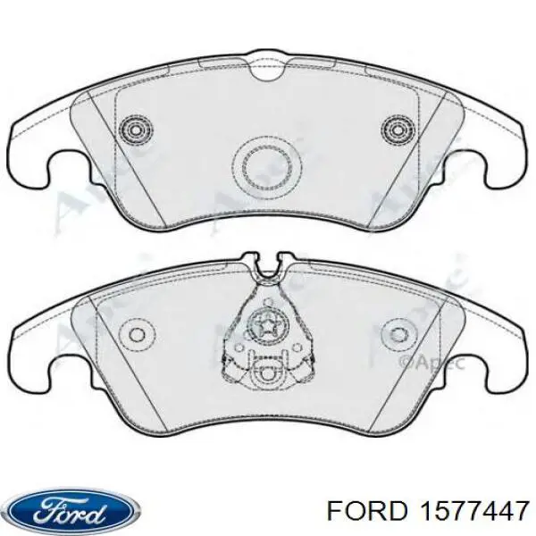 1577447 Ford колодки тормозные передние дисковые