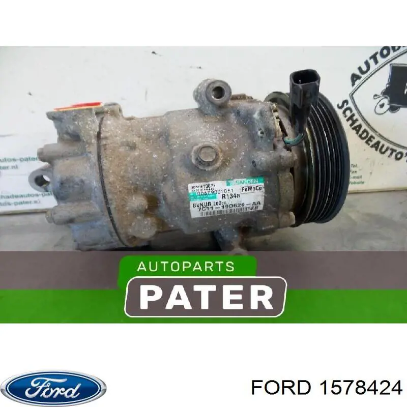 Компрессор кондиционера 1578424 Ford