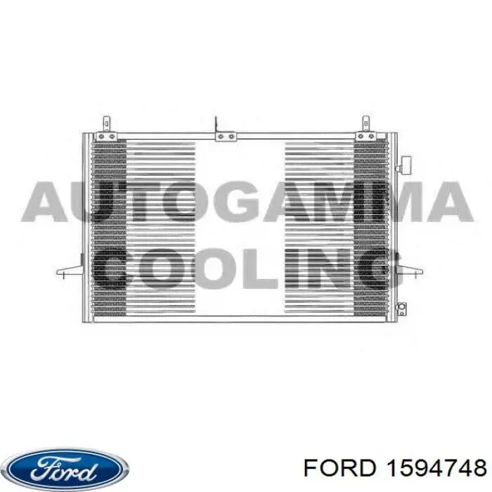 Радиатор кондиционера Форд Скорпио 2 (Ford Scorpio)