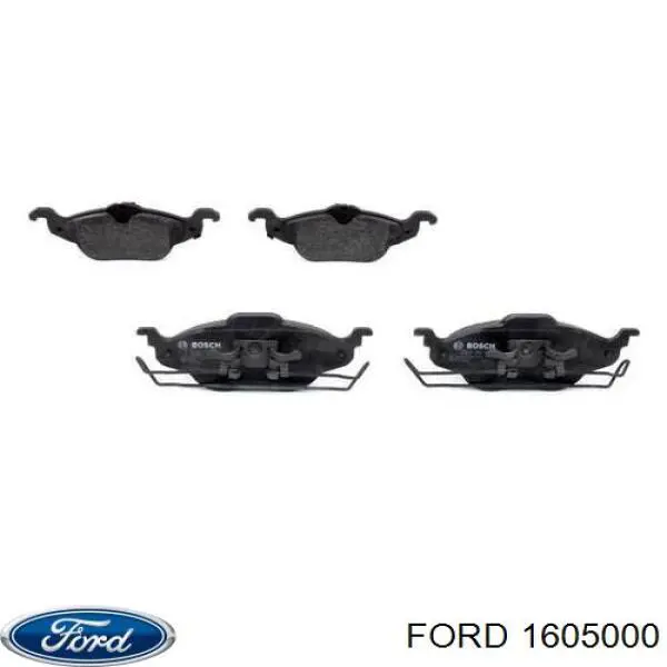 Передние тормозные колодки 1605000 Ford