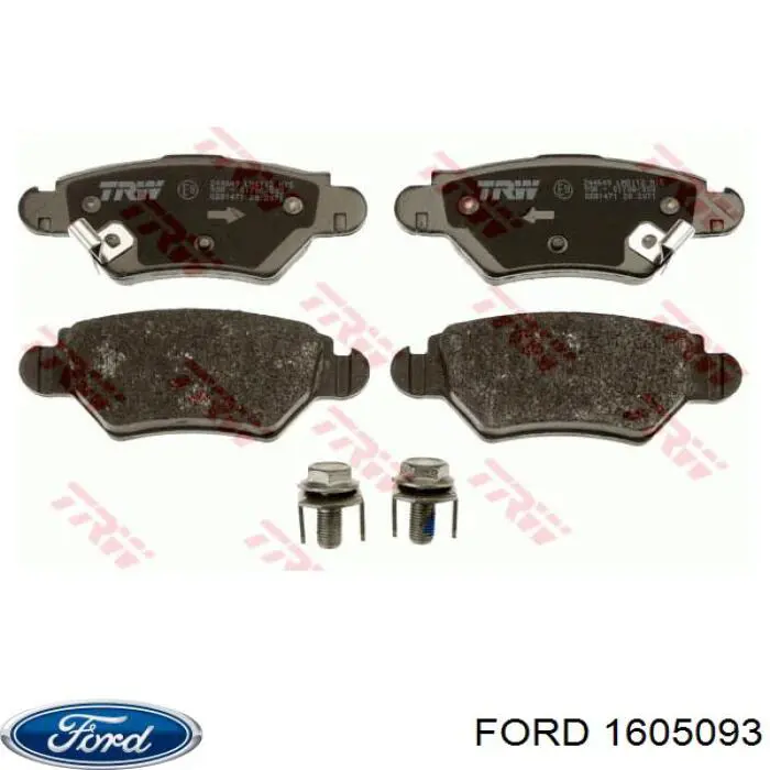 1605093 Ford задние тормозные колодки