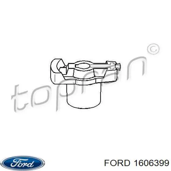 Бегунок (ротор) распределителя зажигания, трамблера Ford 1606399 цена, от 2.65 USD