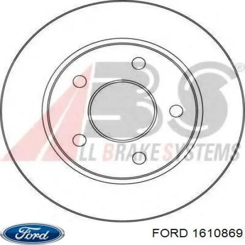 1610869 Ford передние тормозные диски