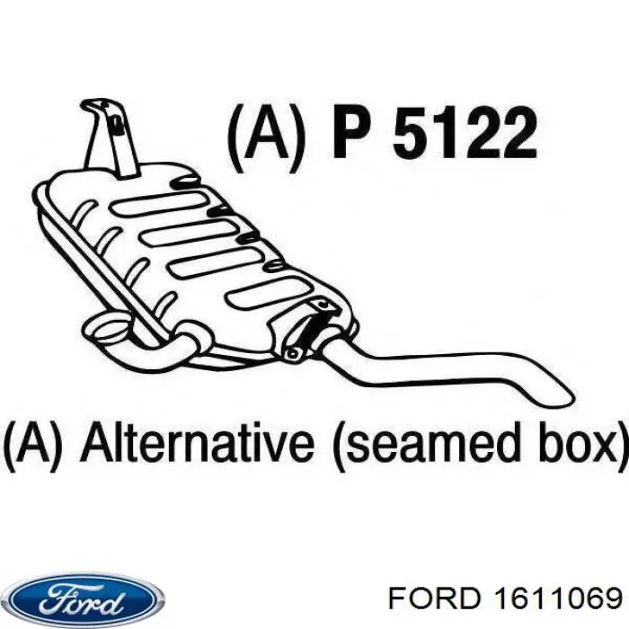 Установочный комплект задних барабанных колодок Ford 1611069 цена, от 6.62 USD