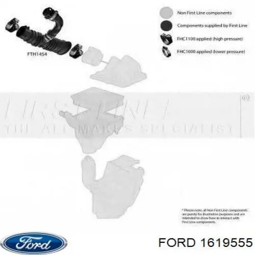 Патрубок воздушный, выход воздушного фильтра Ford 1552477 цена, от 14.08 USD