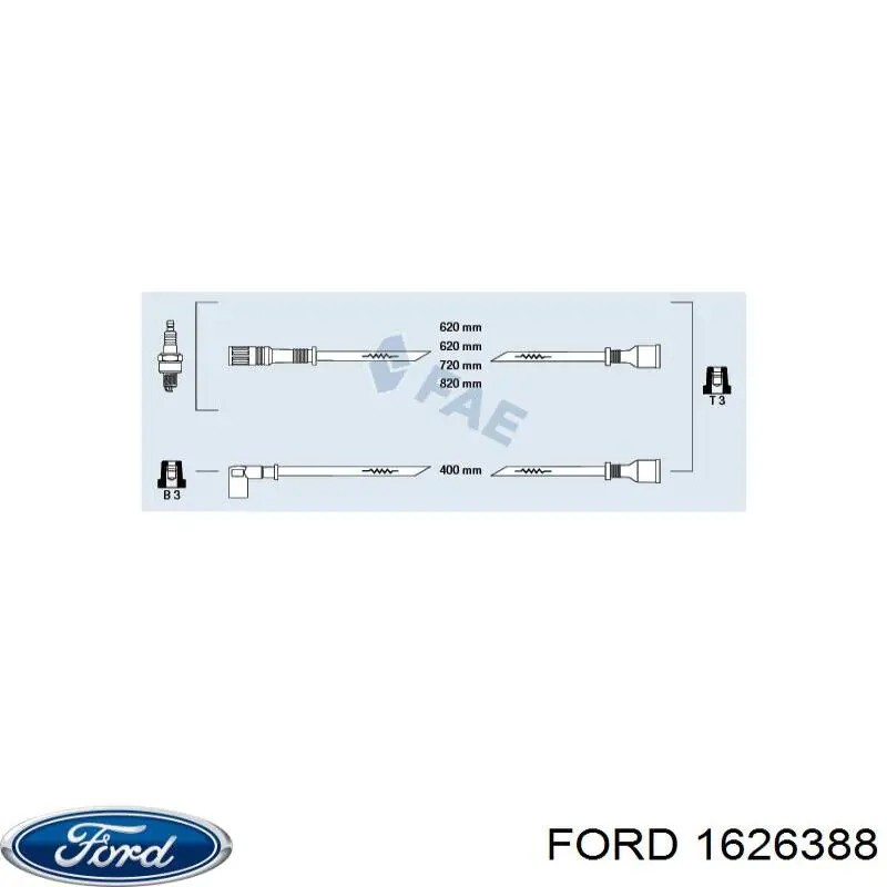 Провода зажигания Ford 1626388 цена, от 29.10 USD