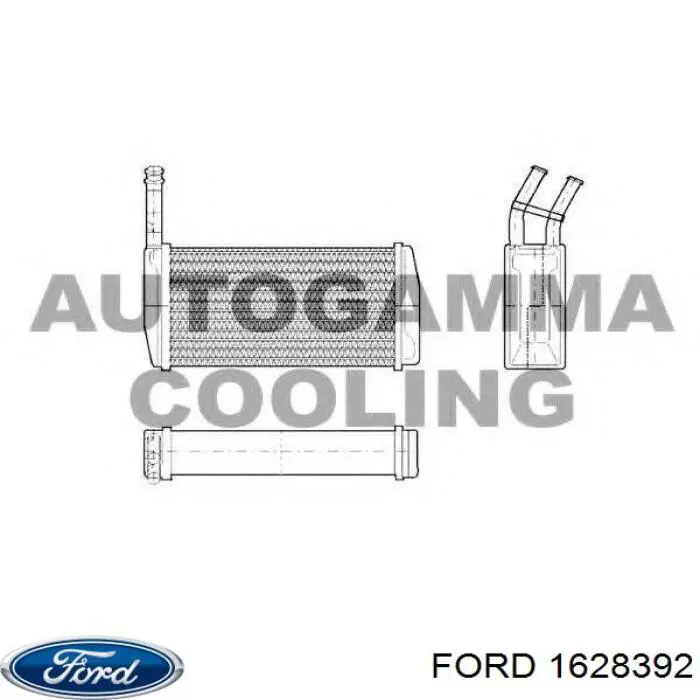 Радиатор печки 1628392 Ford