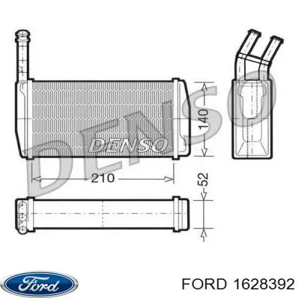 Радиатор печки (отопителя) Ford 1628392 цена, от 28.22 USD
