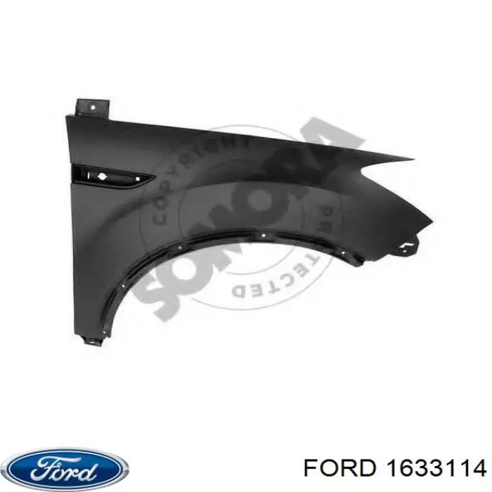 1633114 Ford Переднее правое крыло