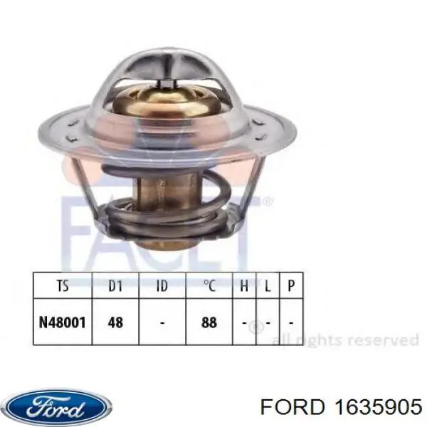 Термостат в корпусе Ford 1635905 цена, от 7.83 USD