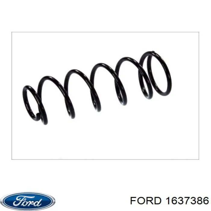 1637386 Ford пружина передняя