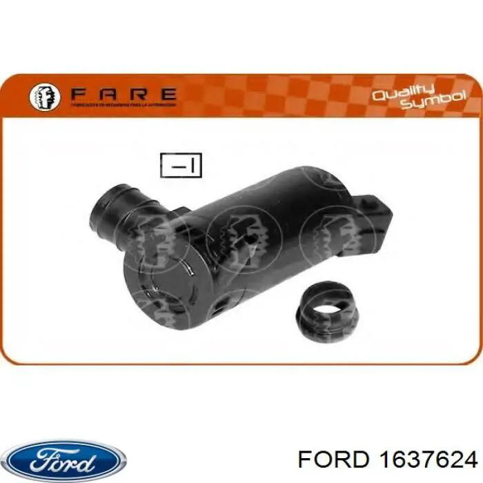 1637624 Ford Двигатель омывателя стекла передний/задний