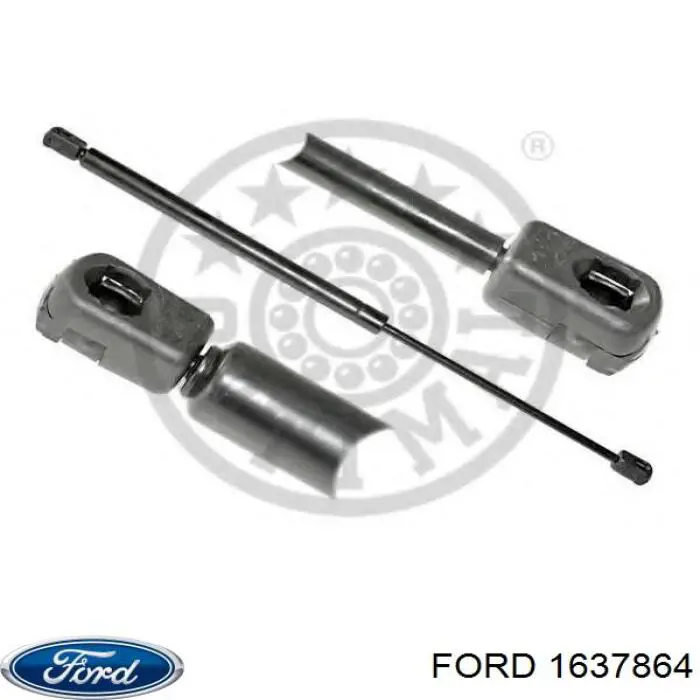 1637864 Ford amortecedor de tampa de porta-malas (de 3ª/5ª porta traseira)