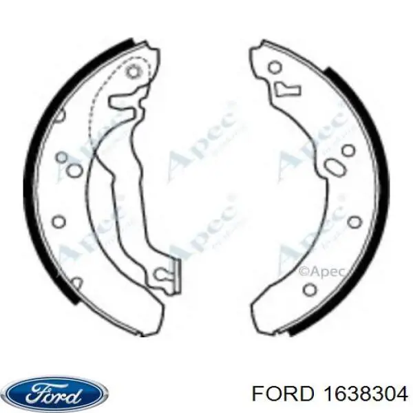 Задние барабанные колодки 1638304 Ford