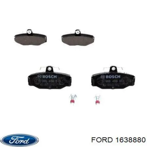 Задние тормозные колодки 1638880 Ford