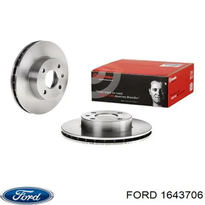 1643706 Ford диск тормозной передний