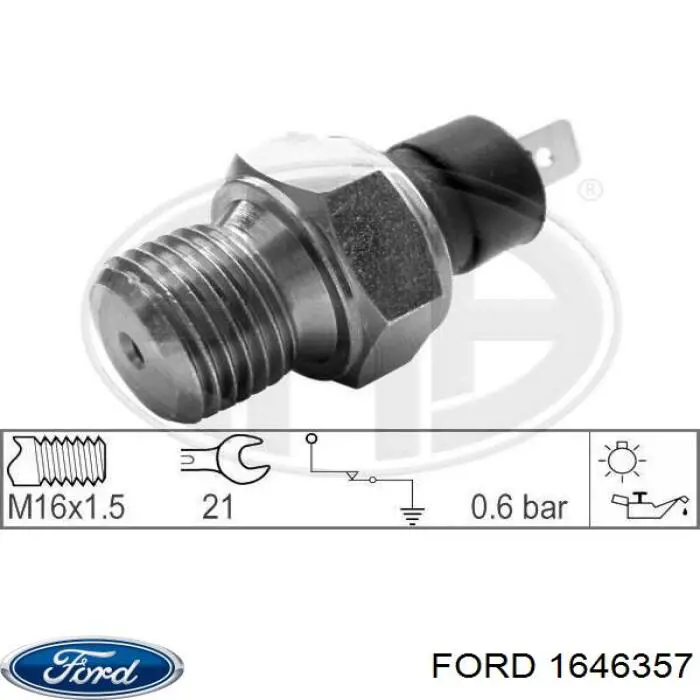 1646357 Ford датчик давления масла